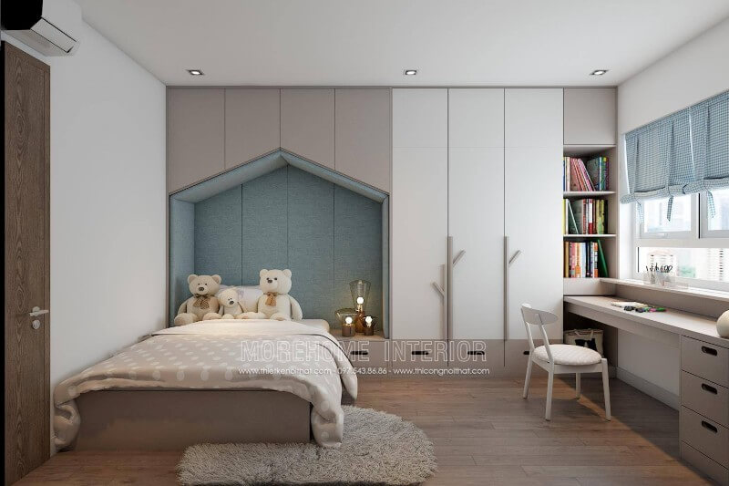 Trang trí nội thất phòng ngủ cho bé đáng yêu với đồ nội thất thiết kế ấn tượng Thiết kế chung cư