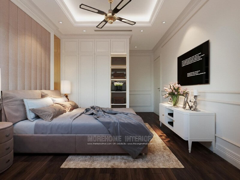 Thiết kế nội thất phòng ngủ chung cư ấn tượng và tinh tế Mẫu thiết kế nội thất chung cư đẹp