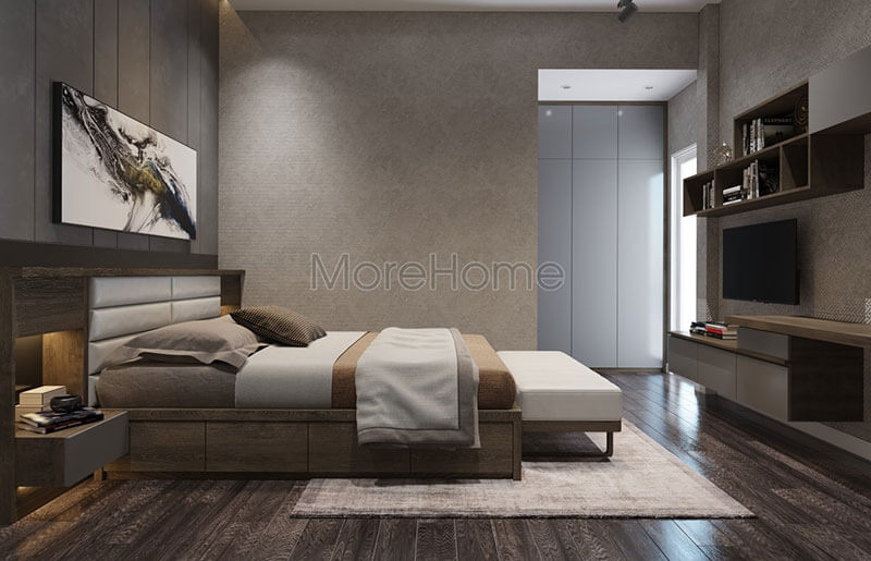Giường ngủ chung cư gỗ công nghiệp Giường ngủ chung cư gỗ công nghiệp