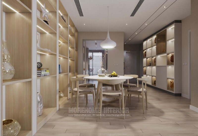 Thiết kế nội thất phòng ăn chung cư đơn giản Mẫu thiết kế nội thất chung cư đẹp