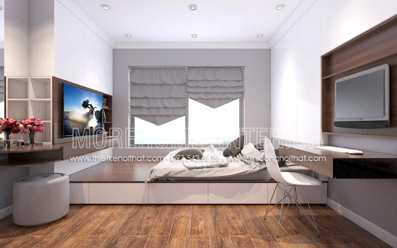 Giường ngủ chung cư gỗ công nghiệp Giường ngủ chung cư gỗ công nghiệp