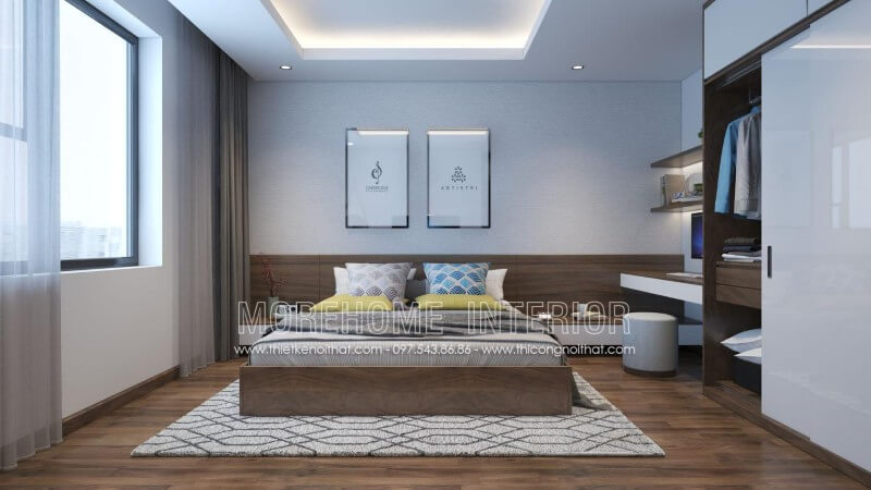 Giường ngủ chung cư hiện đại Giường ngủ chung cư hiện đại