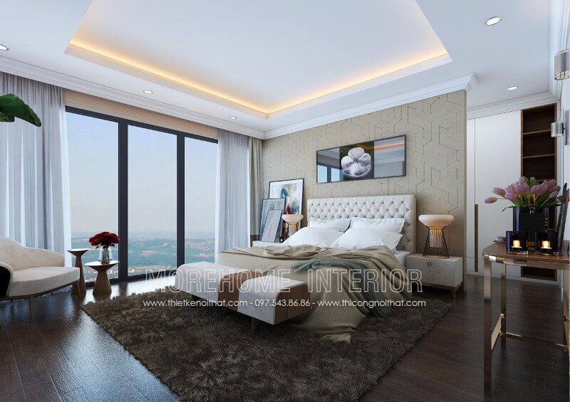 Giường ngủ chung cư gỗ tự nhiên Giường ngủ chung cư gỗ tự nhiên