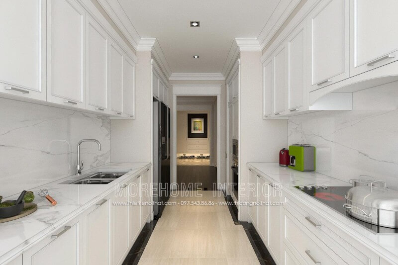 Thiết kế tủ bếp cao cấp chung cư TSQ đẹp Tủ bếp đẹp