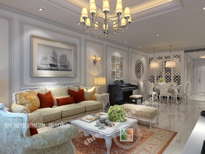Sofa tân cổ điển Sofa tân cổ điển