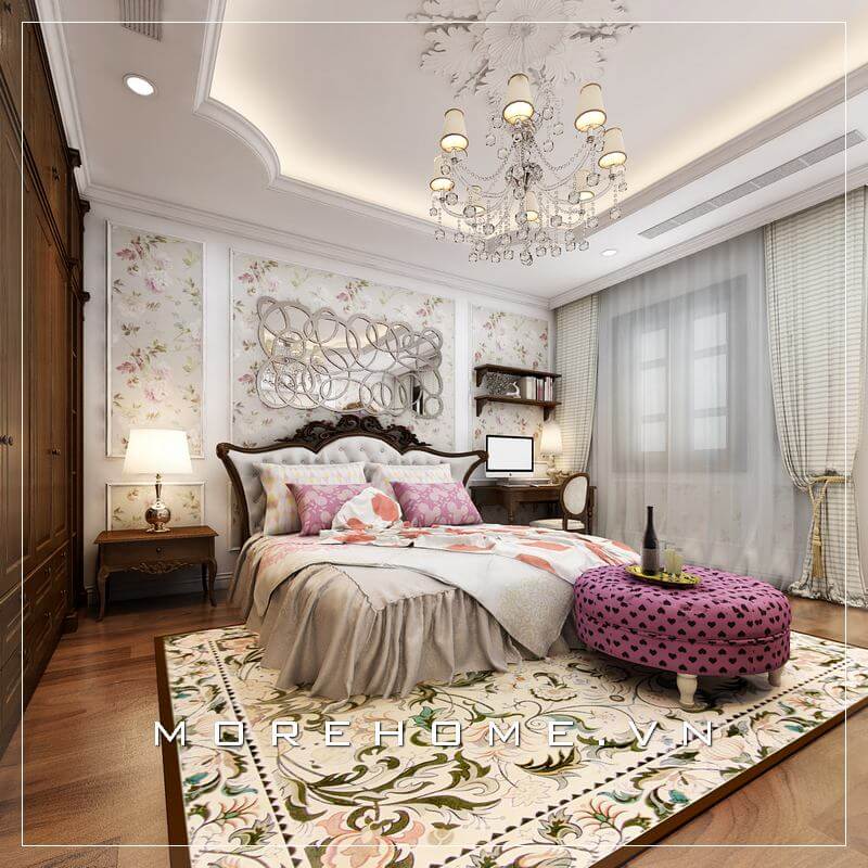 Giường ngủ biệt thự Giường ngủ biệt thự