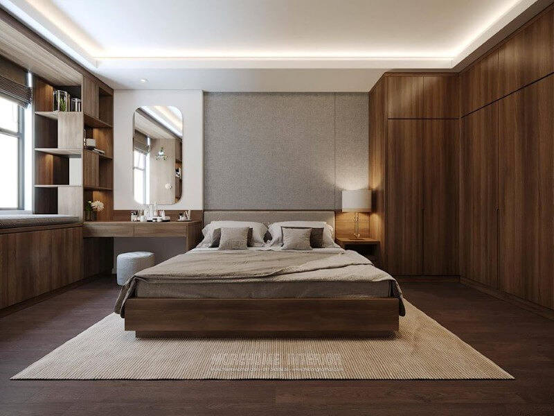Thiết kế nội thất phòng ngủ chung cư hiện đại Mẫu nội thất chung cư hiện đại đẹp