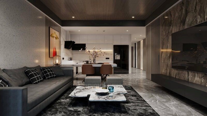 Mẫu thiết kế phòng khách chung cư hiện đại